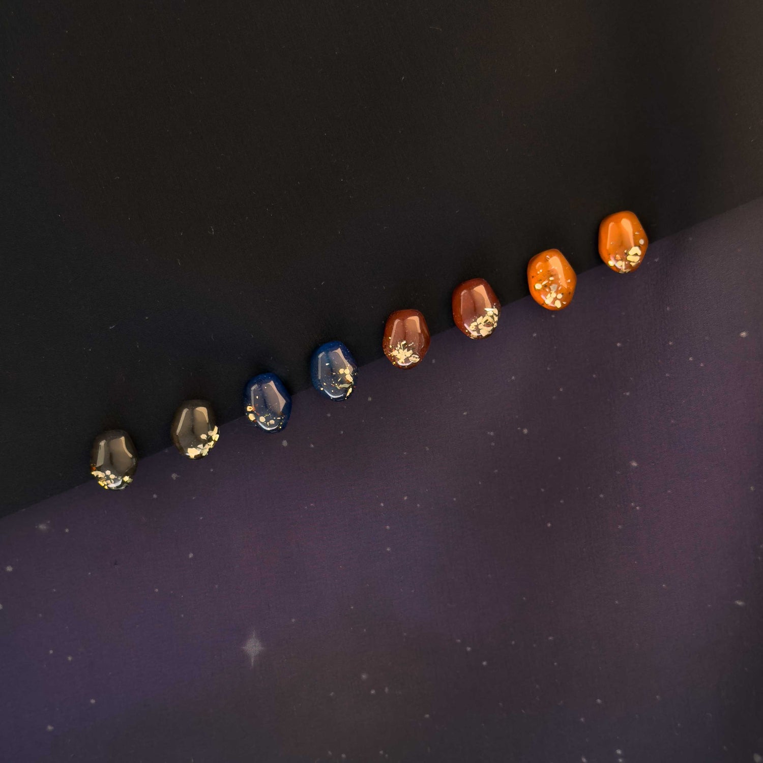 Dark Stars Stud Earrings